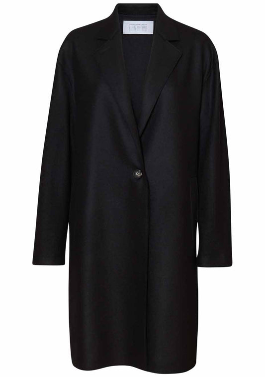 Oversized Coat Cashmere Blend Black