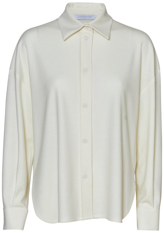 Oversized Shirt Superfine Merino Off White