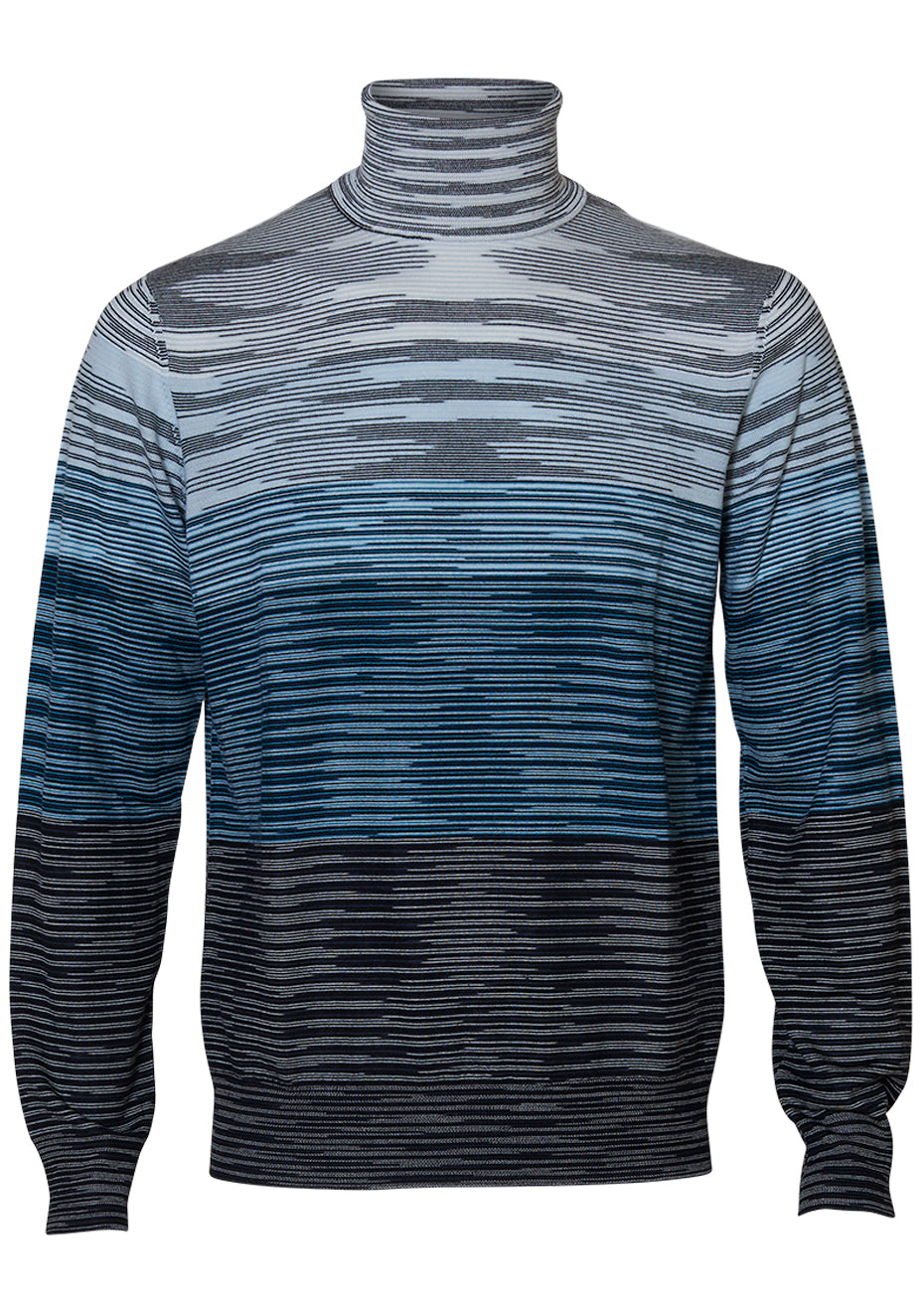 Viscose and ribbed wool turtleneck Multicoloured | Missoni