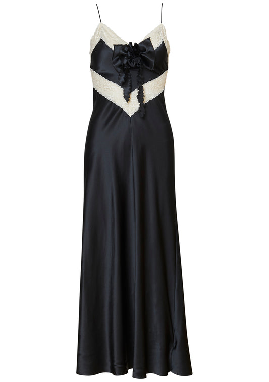Serita Silk Dress Black