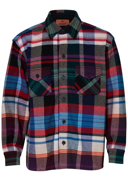Multicolour Checkered Overshirt
