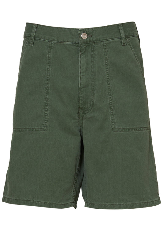 GM011 Genua Worker Chino Shorts Chevron Green