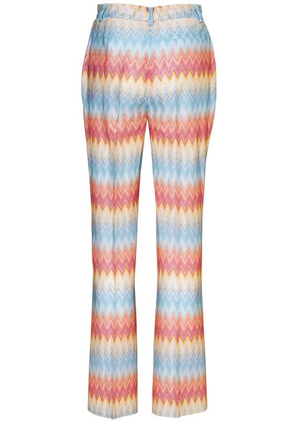 Flared Multicolour Chevron Trousers