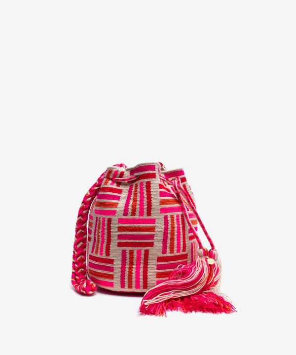 Camila Crossbody Bag Pink & Beige