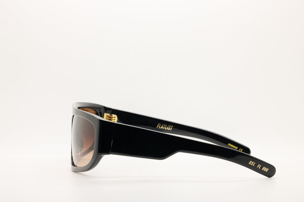 Farah Solid Black/Brown Gradient Sunglasses