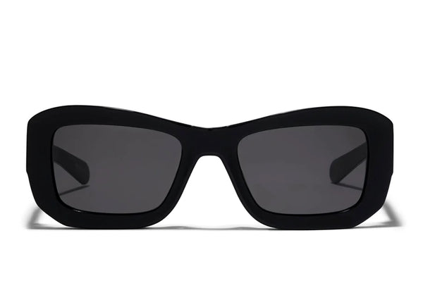 Norma Solid Black Sunglasses