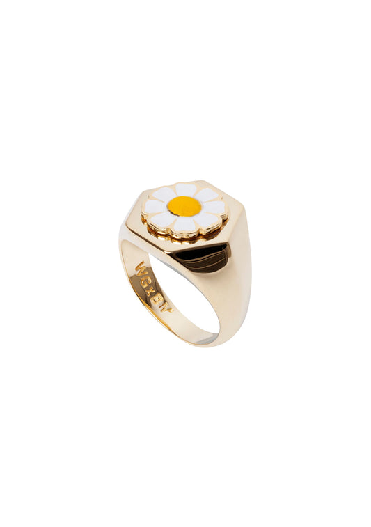 Wilhelmina Garcia Gold Daisy Ring
