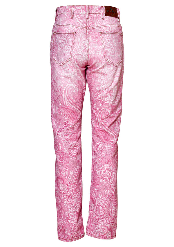 Pink Paisley Jeans