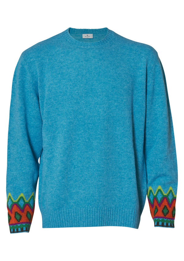 Turquoise Crewneck Sweater