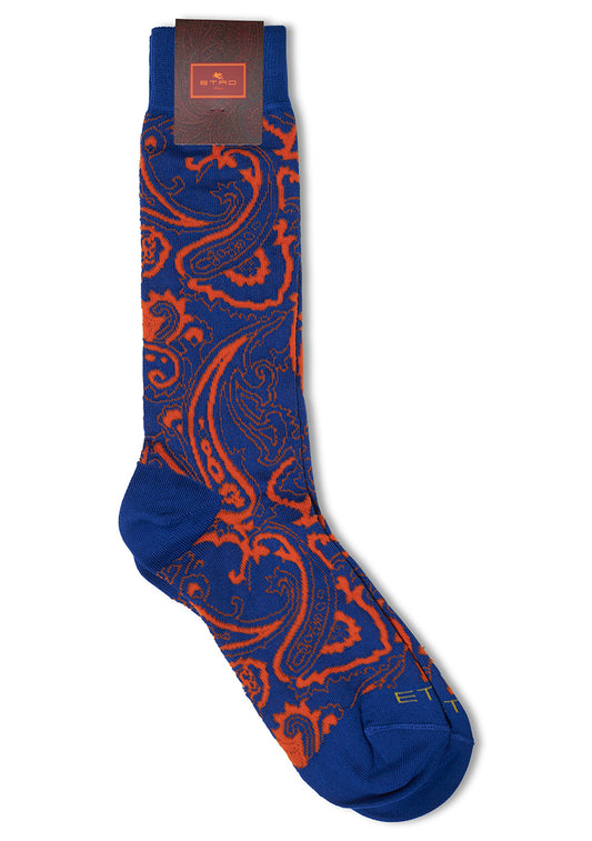 Blue & Orange Socks