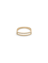 Rare Double Edged Diamond Ring