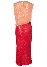 Rini Sequin Dress Red Multi