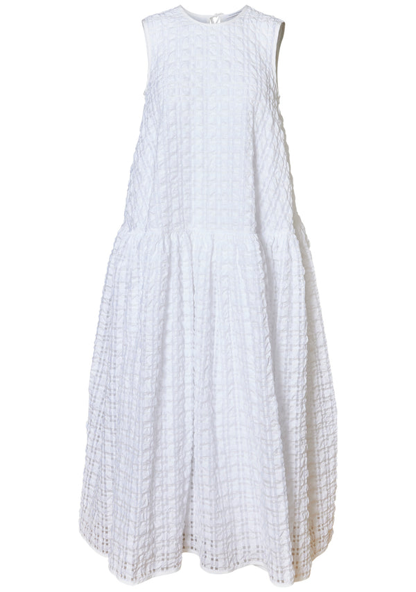 Anna Karin Dress Check White