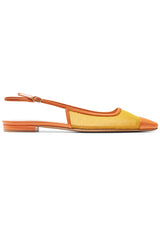 Olivia Mesh Flat Dandelion Slingback