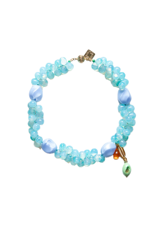 Grape Necklace Side Drop Splash