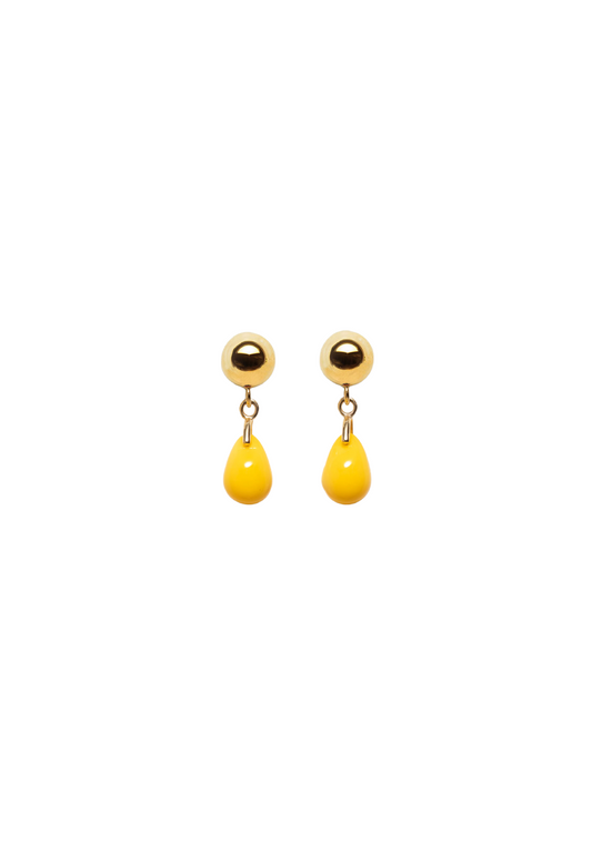 Mini Drop Earrings Saffron