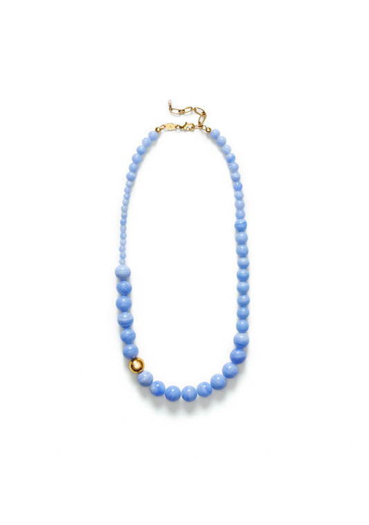 Float Necklace Blue Lace Agate
