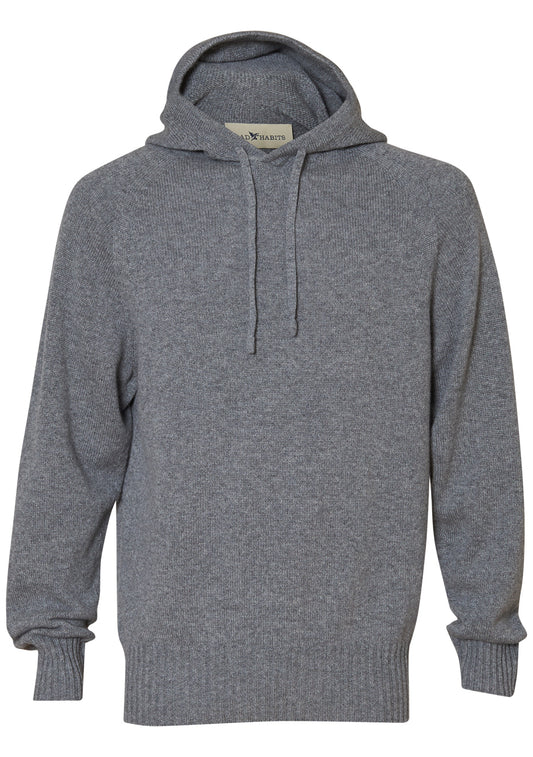 Grey Flannel Cashmere Hoodie