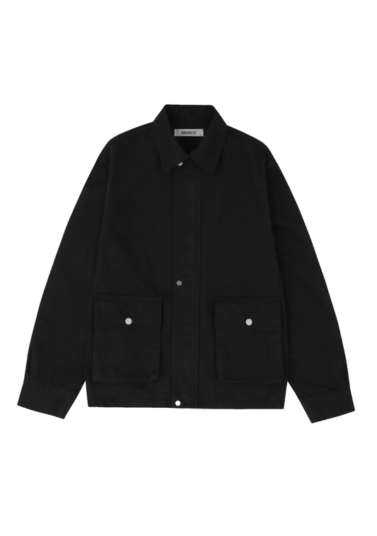 Denim Work Jacket Black