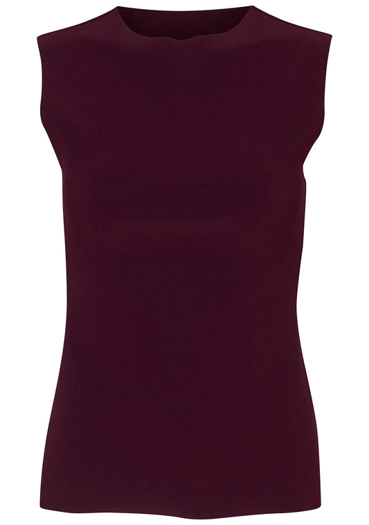 LAY2 Drape Top Maroon