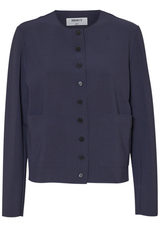 LAY2 Roundneck Jacket Mood Indigo
