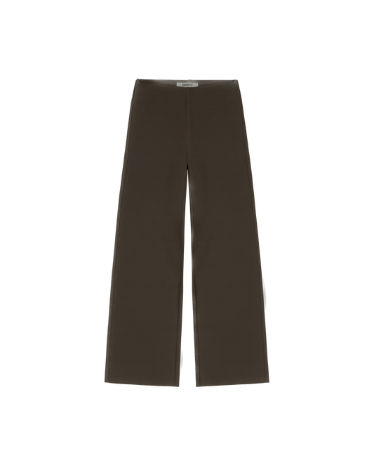 LAY2 Straight Trouser Cocoa Brown