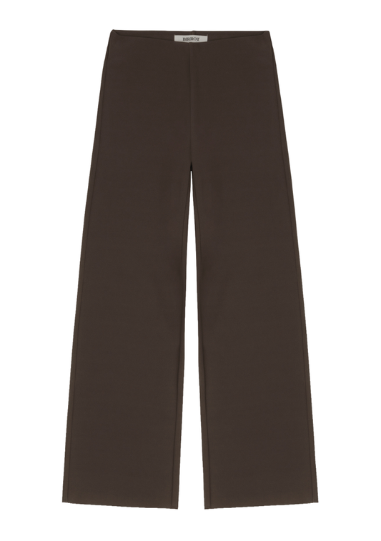 LAY2 Straight Trouser Cocoa Brown