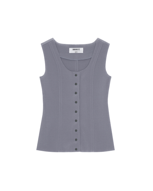 LAY3 Fitted Vest Lilac Grey