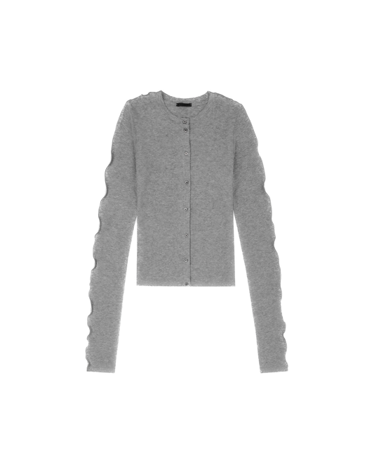 Line Cardigan Light Grey