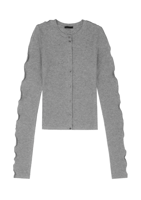 Line Cardigan Light Grey