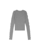 Line Cardigan Light Grey