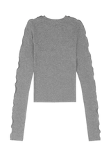Line Cardigan Light Grey