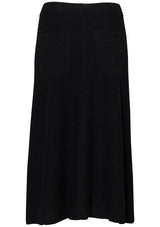 Merino Knit Skirt Charcoal