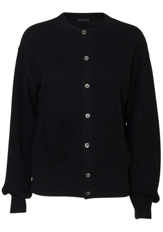 Relaxed Cashmere Cardigan Black