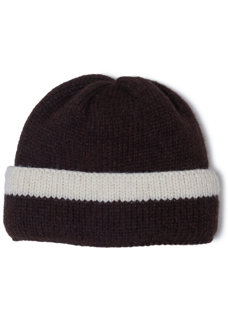 Matilde Beanie Espresso/Ivory