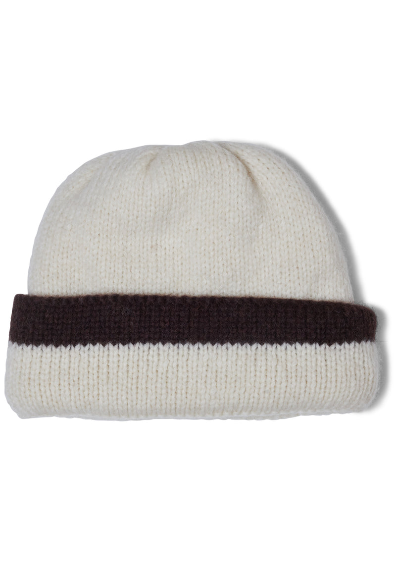 Matilde Beanie Ivory/Espresso