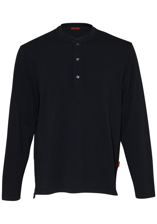 Nino Henley T-Shirt Black