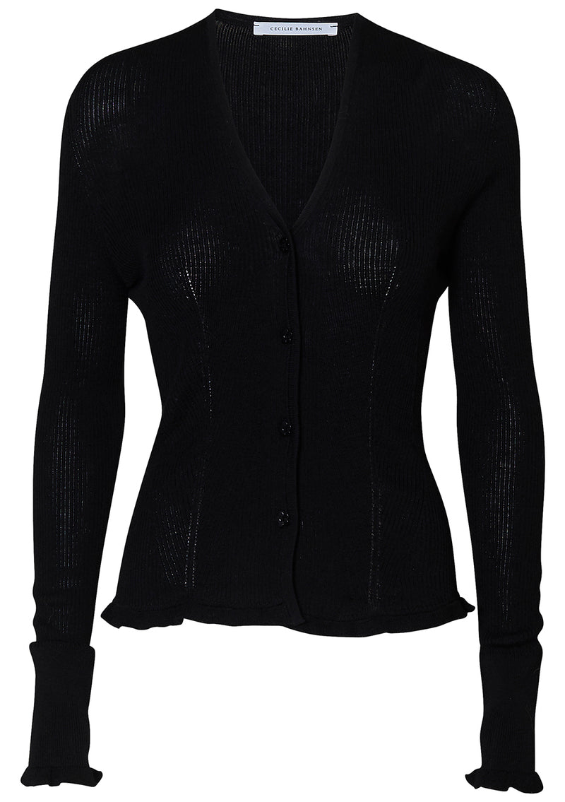 Bessie Cardigan Black