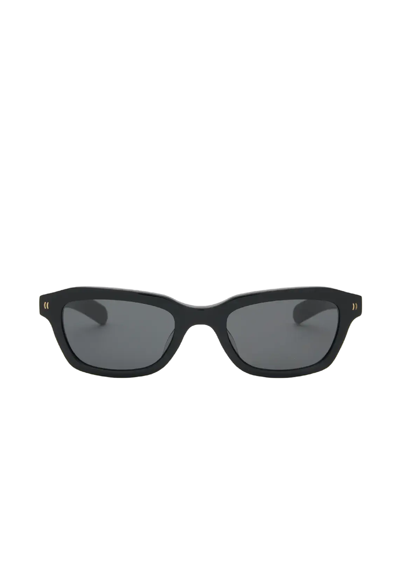 Clint Solid Black Sunglasses