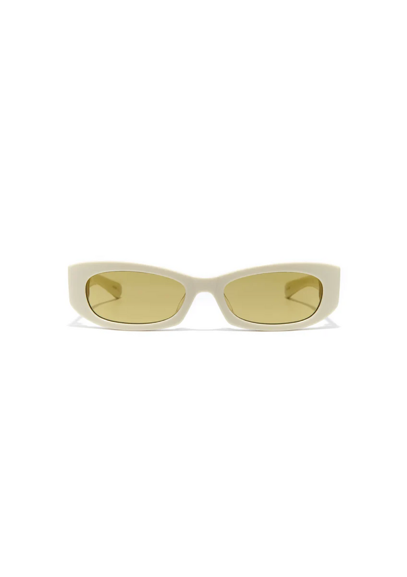 Gemma Solid Ivory/Smoked Sunglasses