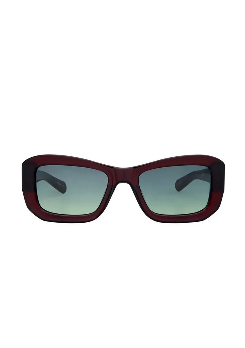 Norma Solid Burgundy Sunglasses