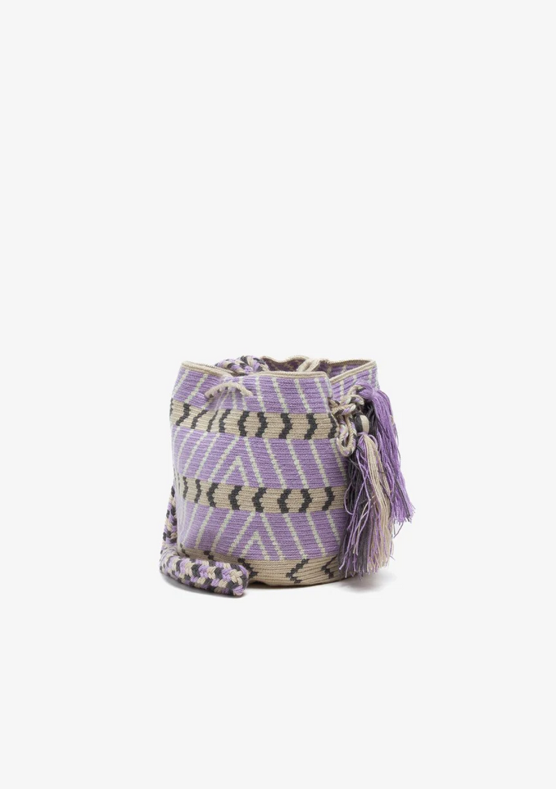 Gaia Crossbody Bag Mauve & Beige