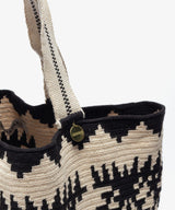 Hawk Tote Bag Black & Beige