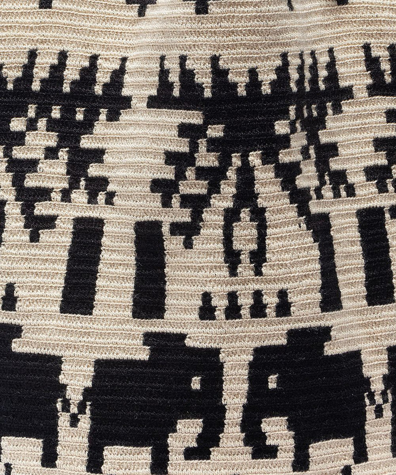 Hawk Tote Bag Black & Beige