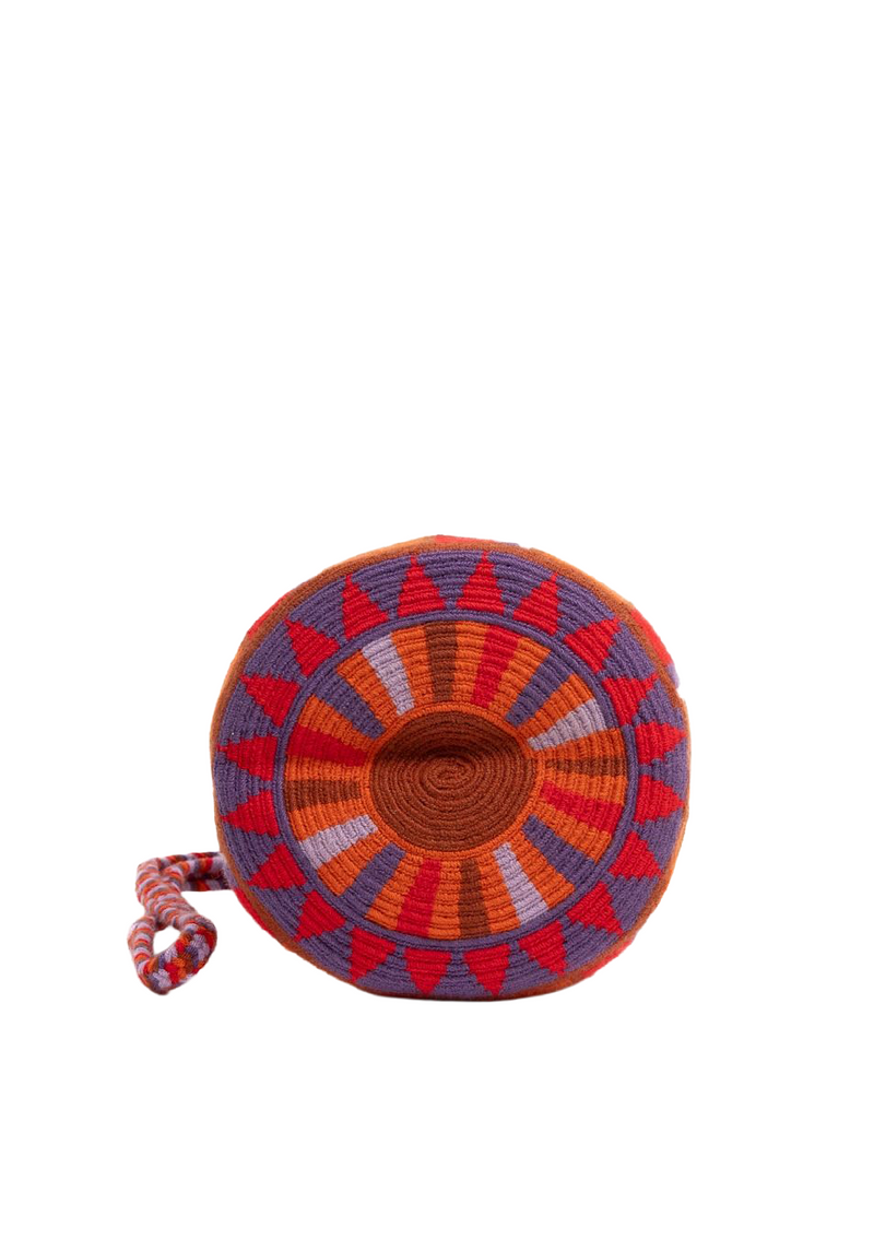 Hazel Crossbody Bag Bright Red & Brown