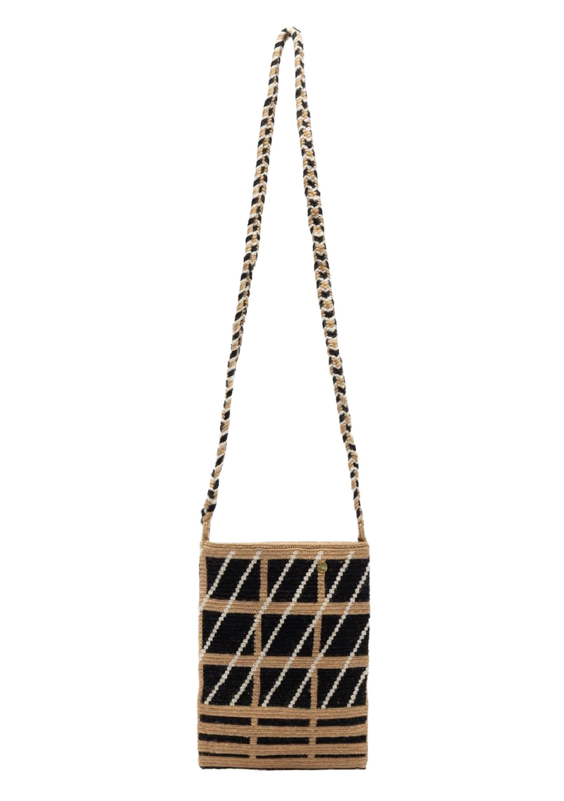 Wisteria Opera Bag Black & Camel