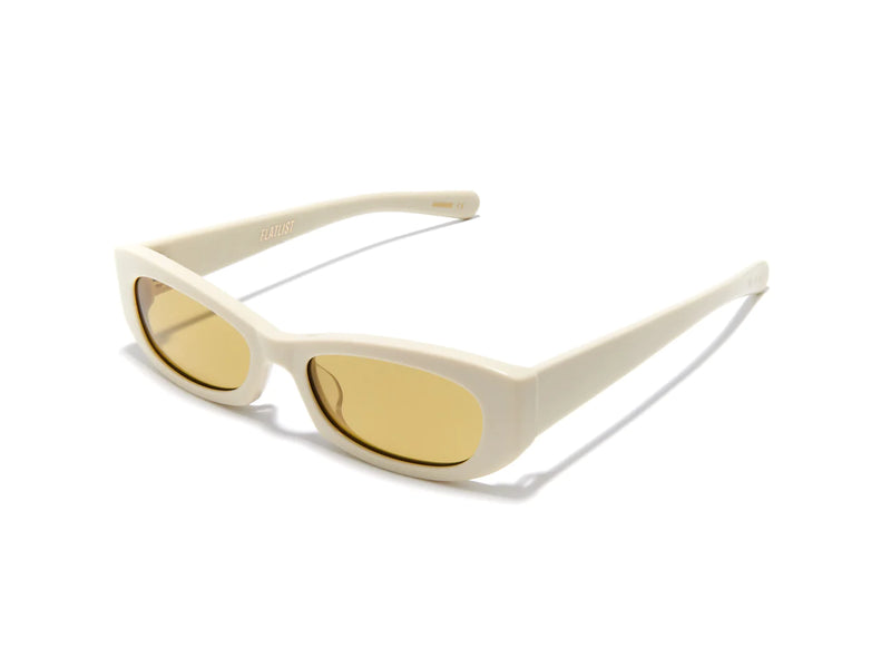 Gemma Solid Ivory/Smoked Sunglasses