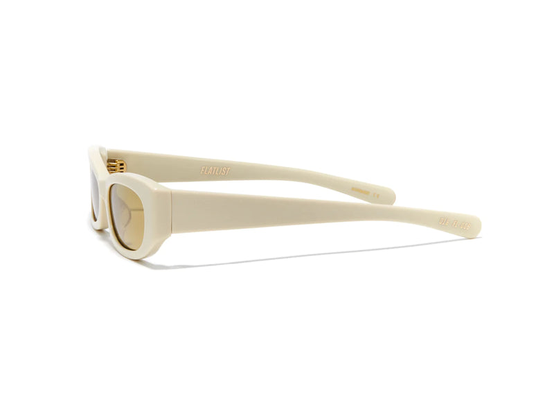 Gemma Solid Ivory/Smoked Sunglasses