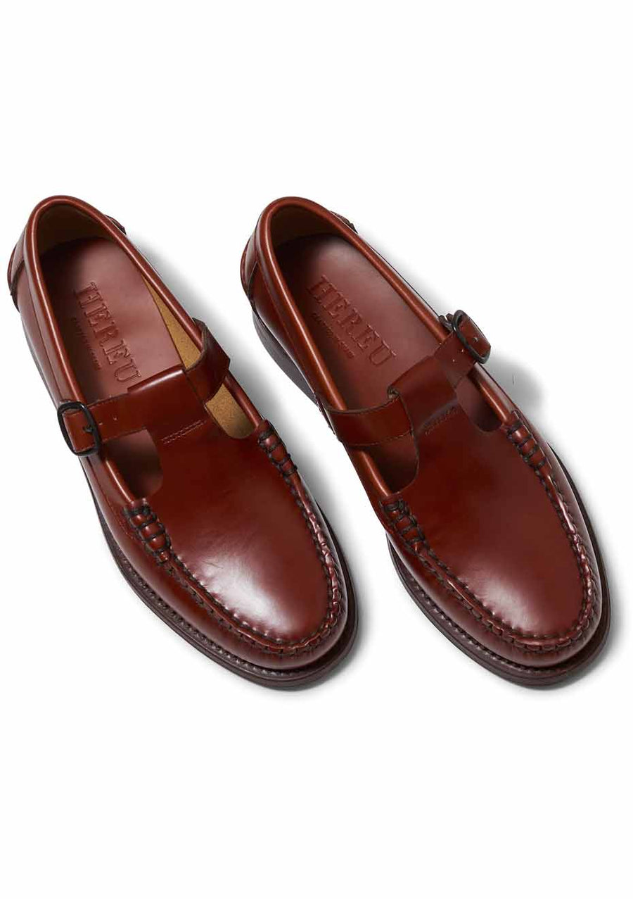 Alber T-Bar Loafer Tan – LOT#29