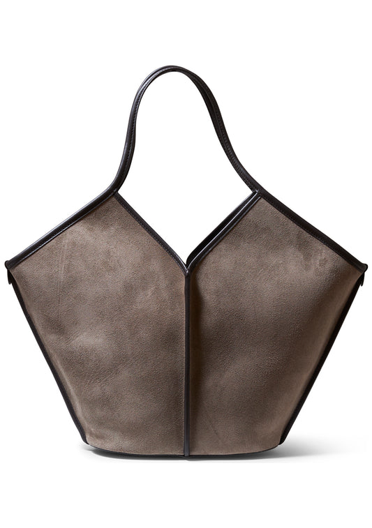 Calella Suede Tote Bag Ash Grey